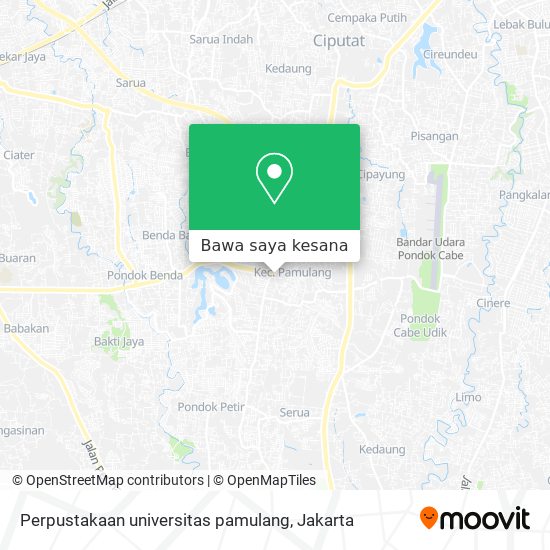 Peta Perpustakaan universitas pamulang