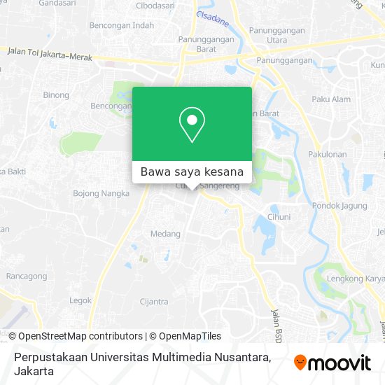 Peta Perpustakaan Universitas Multimedia Nusantara