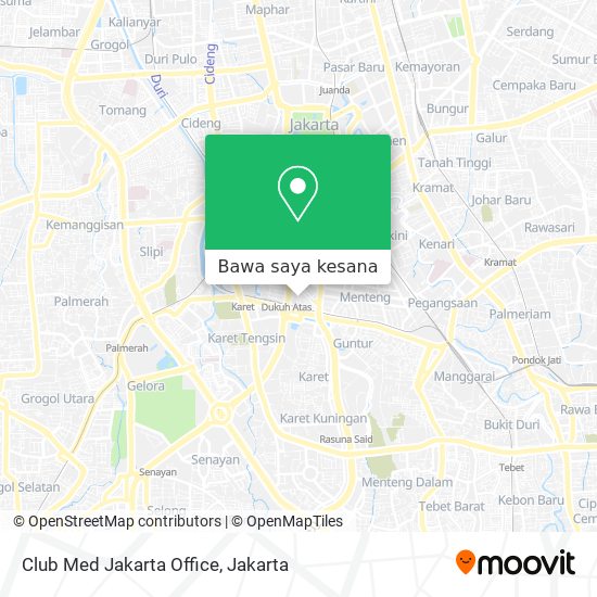 Peta Club Med Jakarta Office