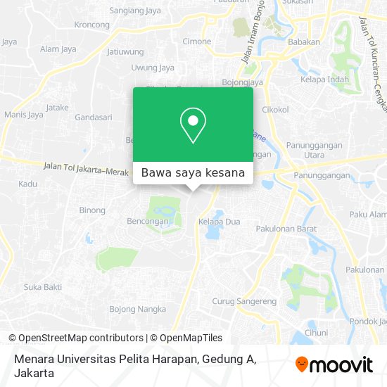 Peta Menara Universitas Pelita Harapan, Gedung A