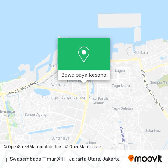 Peta jl.Swasembada Timur XIII - Jakarta Utara