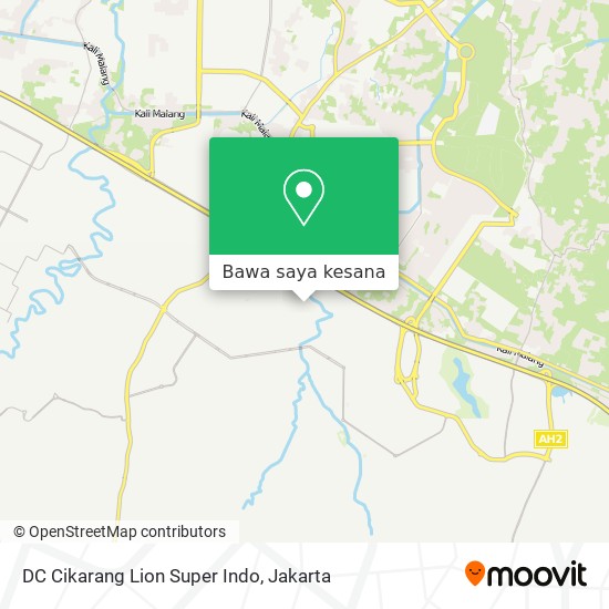 Peta DC Cikarang Lion Super Indo