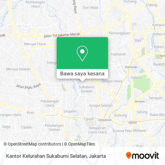 Peta Kantor Kelurahan Sukabumi Selatan