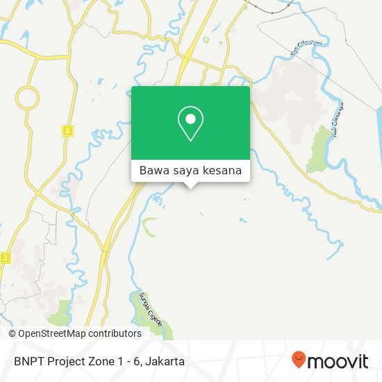 Peta BNPT Project Zone 1 - 6
