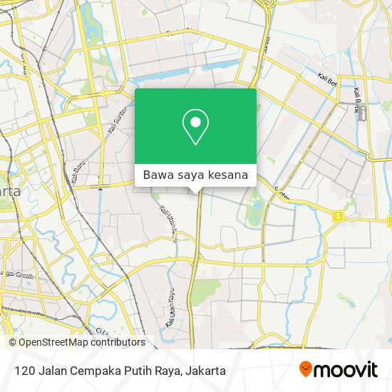 Peta 120 Jalan Cempaka Putih Raya