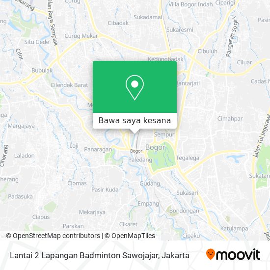 Peta Lantai 2 Lapangan Badminton Sawojajar