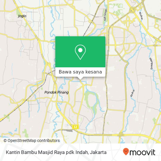 Peta Kantin Bambu Masjid Raya pdk Indah