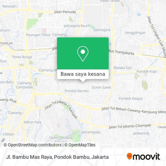 Peta Jl. Bambu Mas Raya, Pondok Bambu