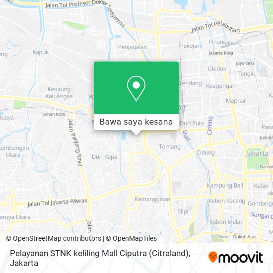 Peta Pelayanan STNK keliling Mall Ciputra (Citraland)