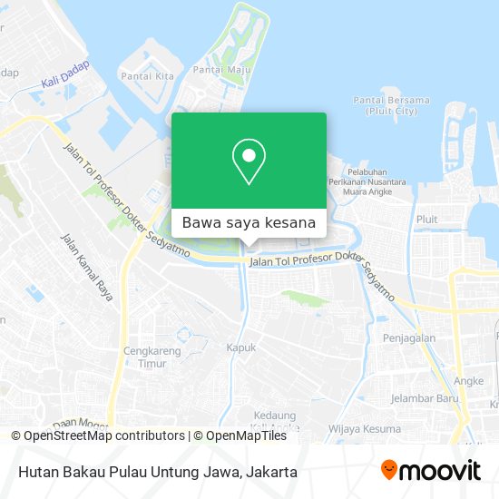 Peta Hutan Bakau Pulau Untung Jawa