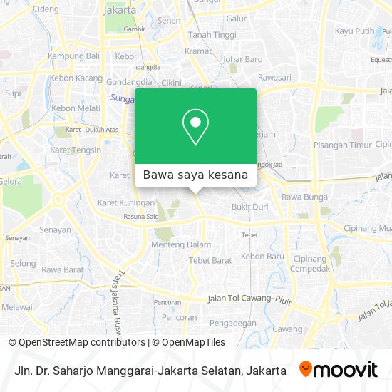 Peta Jln. Dr. Saharjo Manggarai-Jakarta Selatan