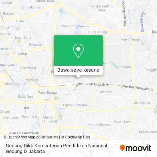 Peta Gedung Dikti Kementerian Pendidikan Nasional Gedung D