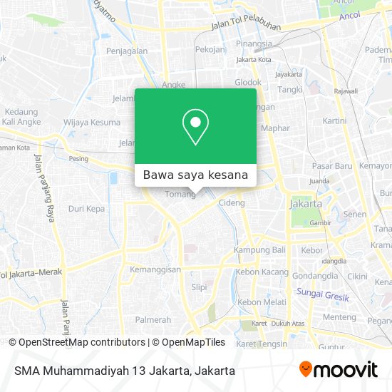 Peta SMA Muhammadiyah 13 Jakarta