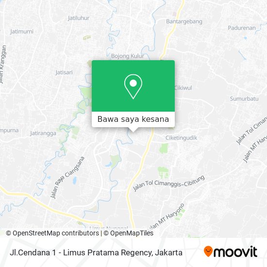 Peta Jl.Cendana 1 - Limus Pratama Regency