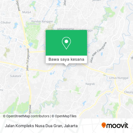 Peta Jalan Kompleks Nusa Dua Gran