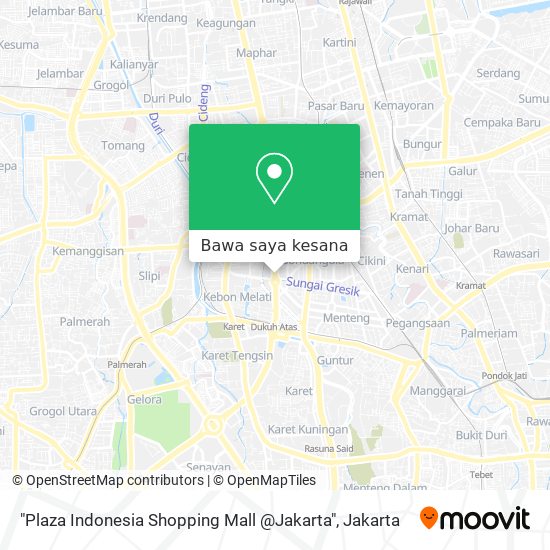 Peta "Plaza Indonesia Shopping Mall @Jakarta"