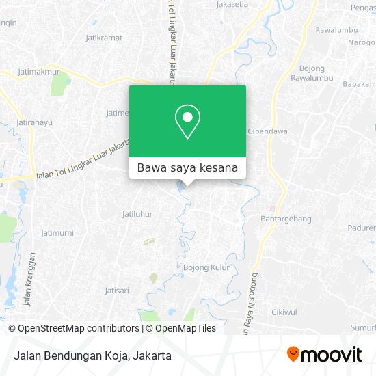 Peta Jalan Bendungan Koja