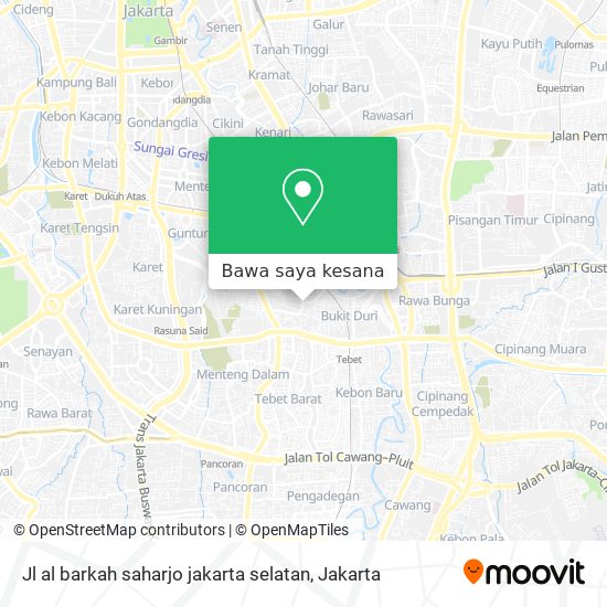 Peta Jl al barkah saharjo jakarta selatan