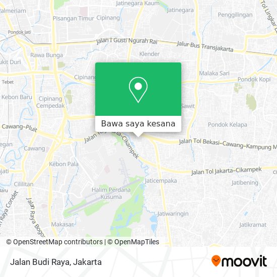 Peta Jalan Budi Raya