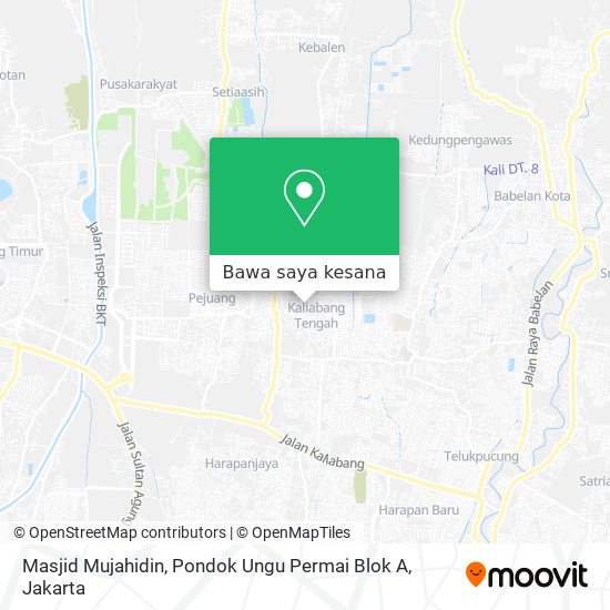 Peta Masjid Mujahidin, Pondok Ungu Permai Blok A