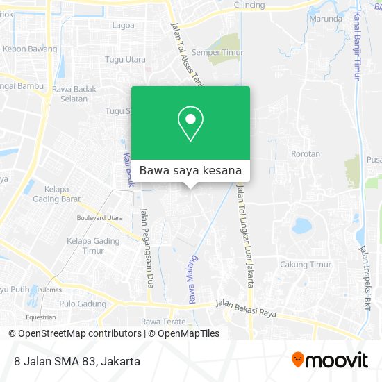 Peta 8 Jalan SMA 83