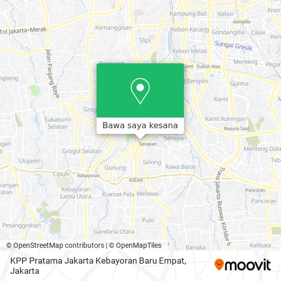 Peta KPP Pratama Jakarta Kebayoran Baru Empat