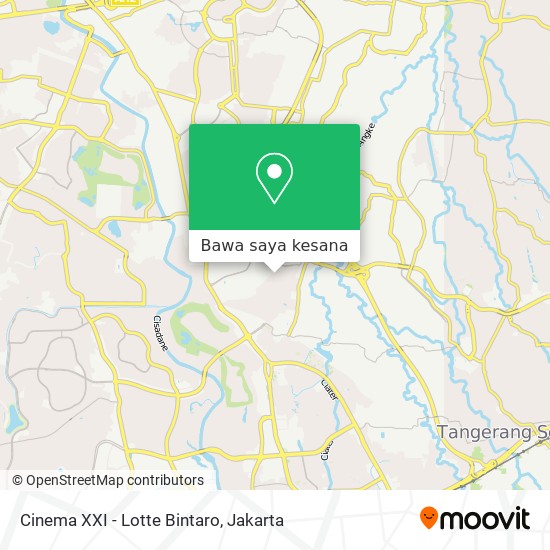 Peta Cinema XXI - Lotte Bintaro