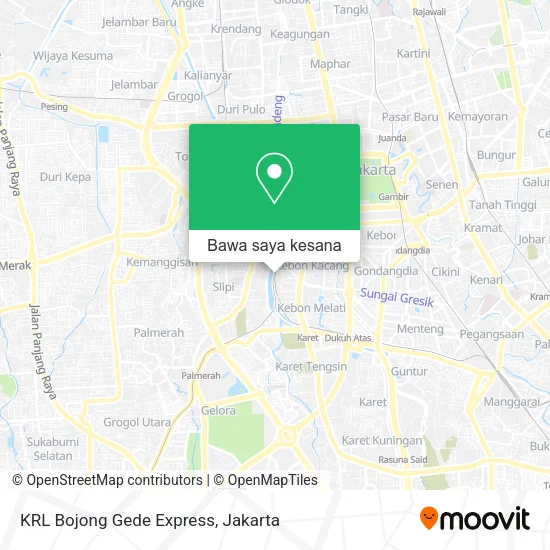 Peta KRL Bojong Gede Express