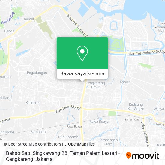 Peta Bakso Sapi Singkawang 28, Taman Palem Lestari - Cengkareng