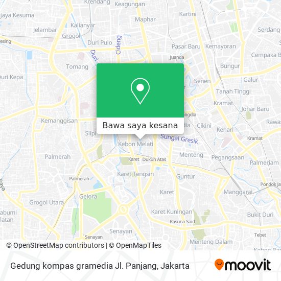 Peta Gedung kompas gramedia Jl. Panjang