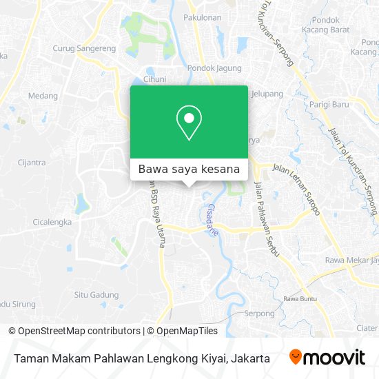 Peta Taman Makam Pahlawan Lengkong Kiyai