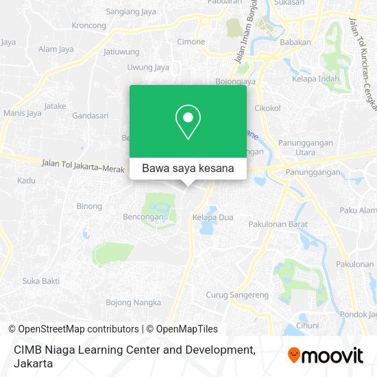 Peta CIMB Niaga Learning Center and Development