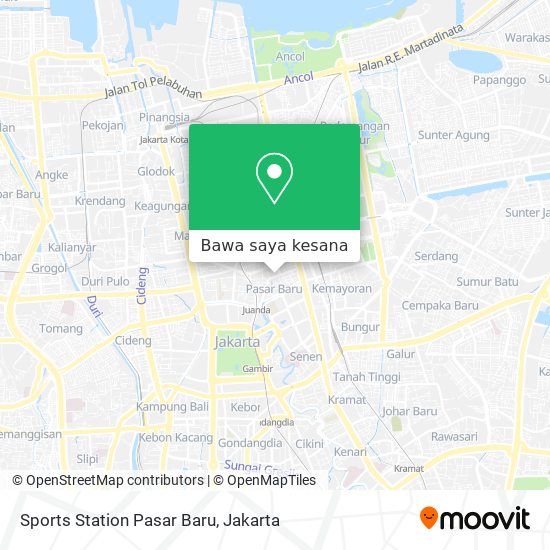 Peta Sports Station Pasar Baru