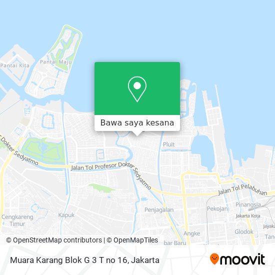 Peta Muara Karang Blok G 3 T no 16