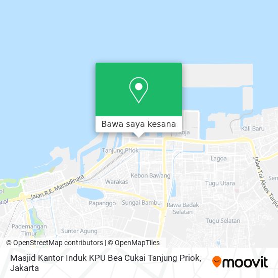 Peta Masjid Kantor Induk KPU Bea Cukai Tanjung Priok