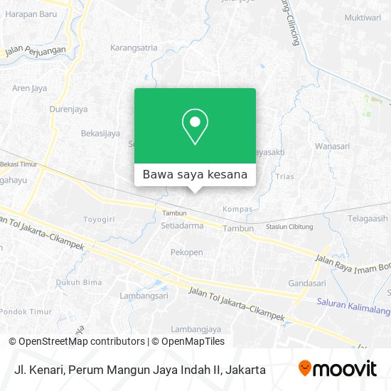 Peta Jl. Kenari, Perum Mangun Jaya Indah II