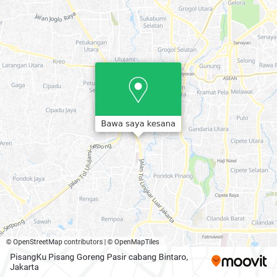 Peta PisangKu Pisang Goreng Pasir cabang Bintaro