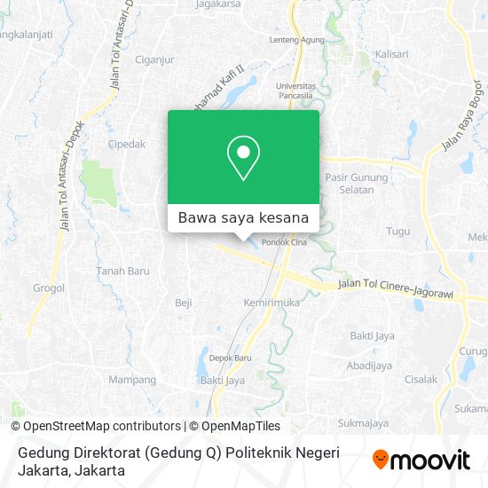 Peta Gedung Direktorat (Gedung Q) Politeknik Negeri Jakarta