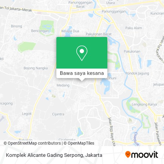 Peta Komplek Alicante Gading Serpong