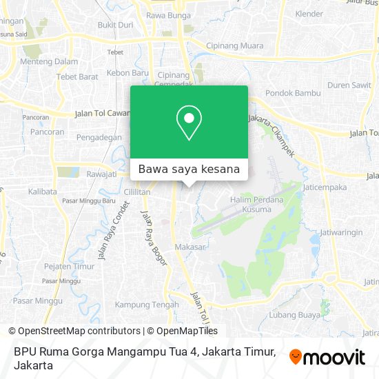 Peta BPU Ruma Gorga Mangampu Tua 4, Jakarta Timur