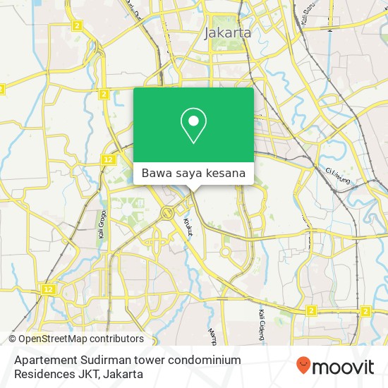 Peta Apartement Sudirman tower condominium Residences JKT