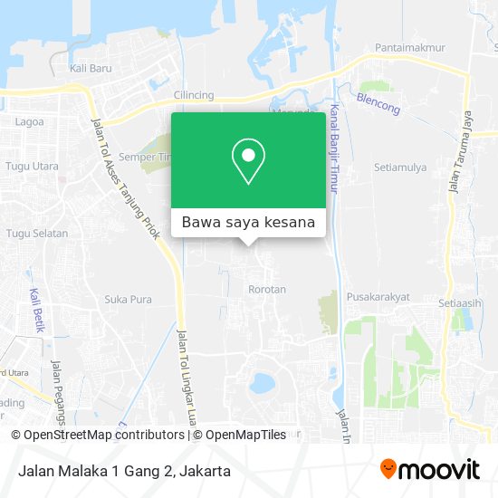 Peta Jalan Malaka 1 Gang 2