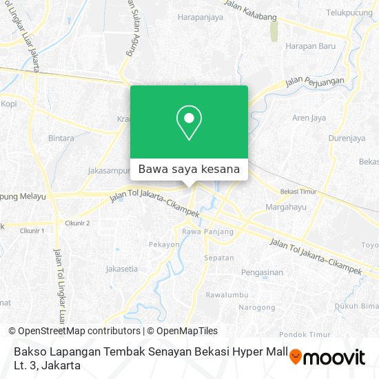 Peta Bakso Lapangan Tembak Senayan Bekasi Hyper Mall Lt. 3