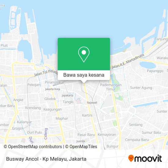 Peta Busway Ancol - Kp Melayu