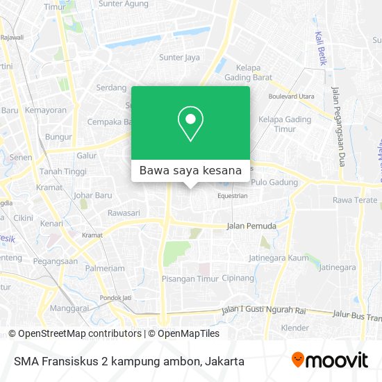 Peta SMA Fransiskus 2 kampung ambon