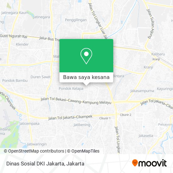 Cara ke Dinas Sosial DKI Jakarta di Jakarta Timur menggunakan Bis atau  Kereta?