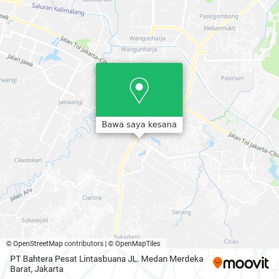 Peta PT Bahtera Pesat Lintasbuana JL. Medan Merdeka Barat