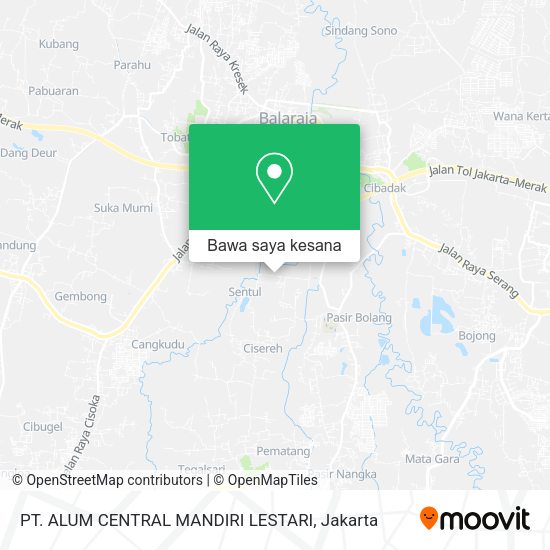Peta PT. ALUM CENTRAL MANDIRI LESTARI