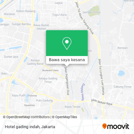 Peta Hotel gading indah