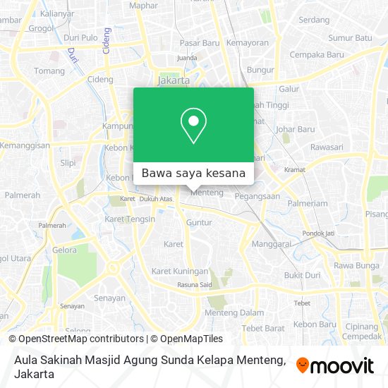 Peta Aula Sakinah Masjid Agung Sunda Kelapa Menteng